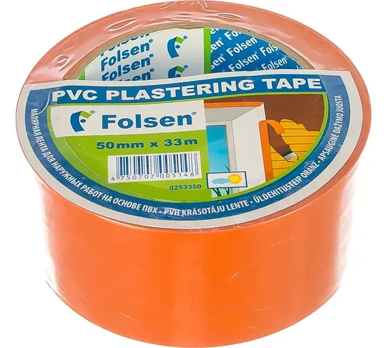 Лента  Folsen PVC (ПВХ) 50мм х 33м 0253350