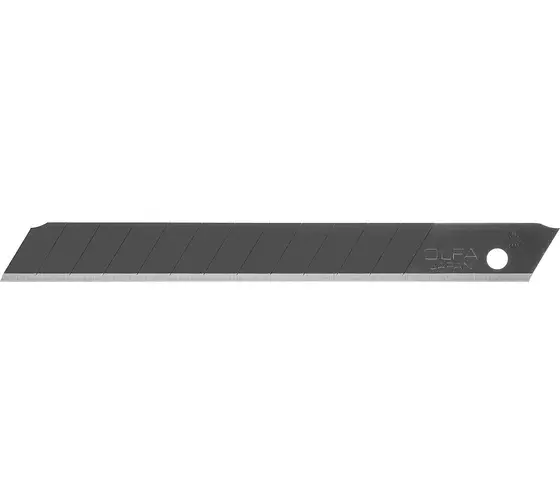 OLFA Сегментированные лезвия EXCEL BLACK 9х80х0.38 мм 10 шт., 
 MKS20197(OL-AB-10B)