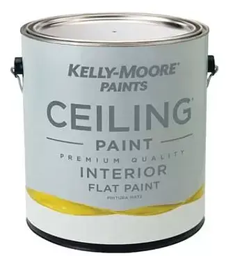 Краска ультрамат. д/потолков KELLY-MOORE Ceiling Paint (цвет: ultra white, flat), банка 3,78л