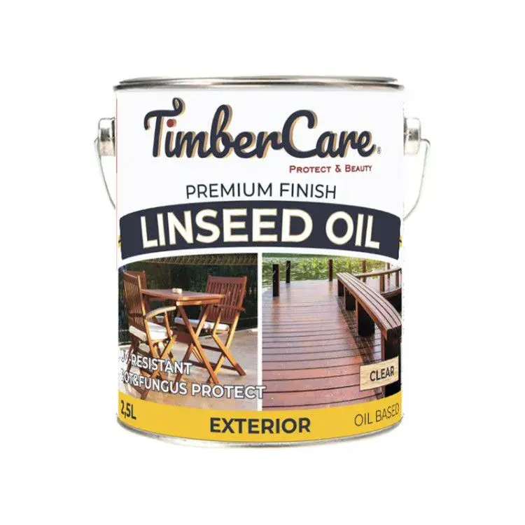 Масло льняное TimberCare Linseed Oil д/наружных работ (цвет: прозрачный), банка 2,5л
