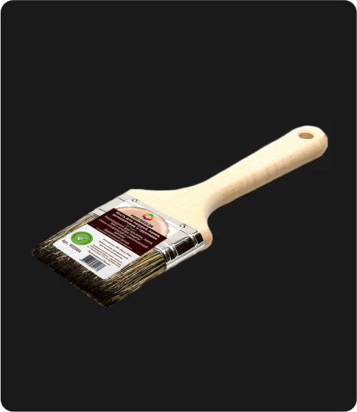 Кисть Prostocolor(лазурь)утол.смесь щетины дер.рукоятка 100х14 (167100) 902005