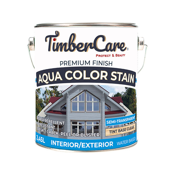 Экопокрытие TimberCare Aqua Color Stain суперстойкое д/внутренних и наружных работ (цвет: прозрачный/ clear base), банка 2,45л