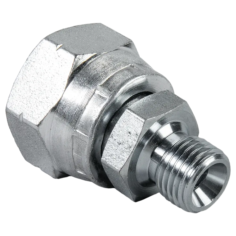 102778 Соединитель (переходник) для шлангов 1/2"F (накидная гайка) х 1/4"M