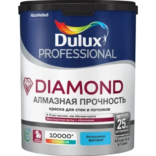 7010348 LUXIUM Краска в/д Professional DIAMOND MATT матовая BC 4,5 л алмаз. проч.