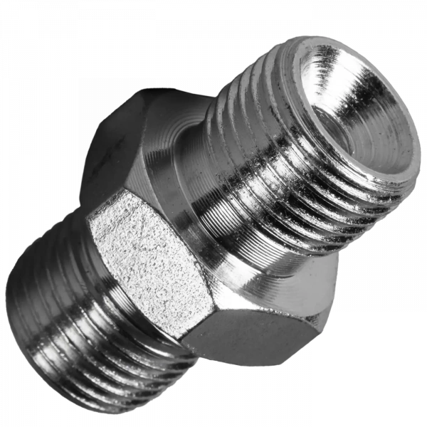 100597 Соединитель (адаптер) для шлангов 3/8" х 3/8"