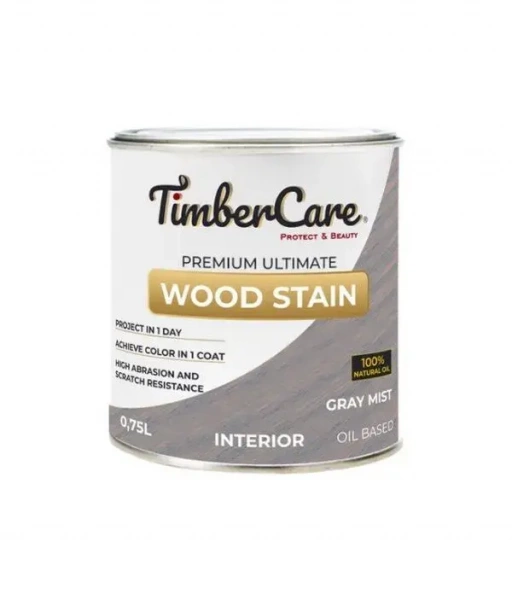 Тонирующее масло TimberCare Wood Stain (цвет: Серая дымка/ Gray mist), банка 0,75л