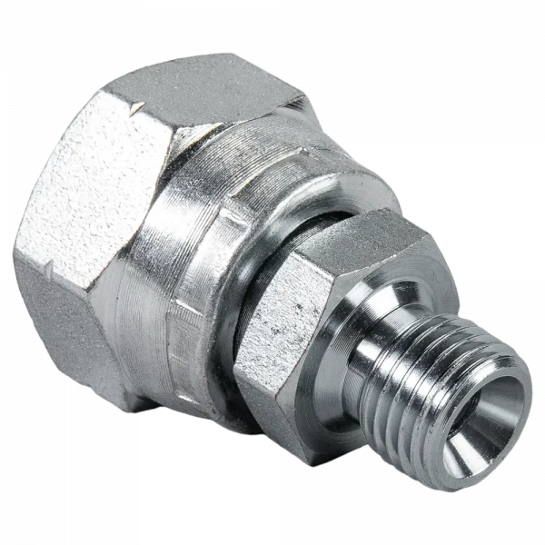 102778 Соединитель (переходник) для шлангов 1/2"F (накидная гайка) х 1/4"M