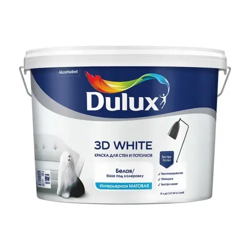 7010312 LUXIUM Краска в/д 3D White матовая BW 2,5 л