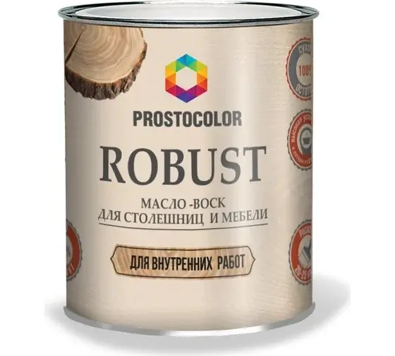 Масло для столешниц и мебели ROBUST (бесцветный) 0,75 л
