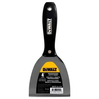 DeWalt Малярный шпатель с черной пластиковой ручкой, с металлическим наконечником 102 mm арт DXTT 2-170