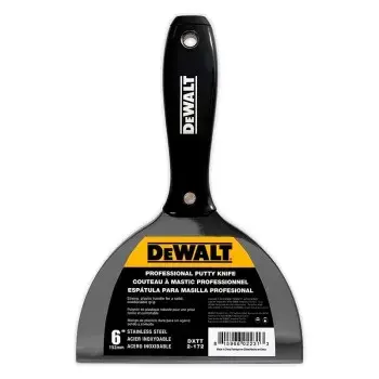 DeWalt шпатель  с черной пластиковой ручкой, с металлическим наконечником 152 mm арт DXTT 2-172