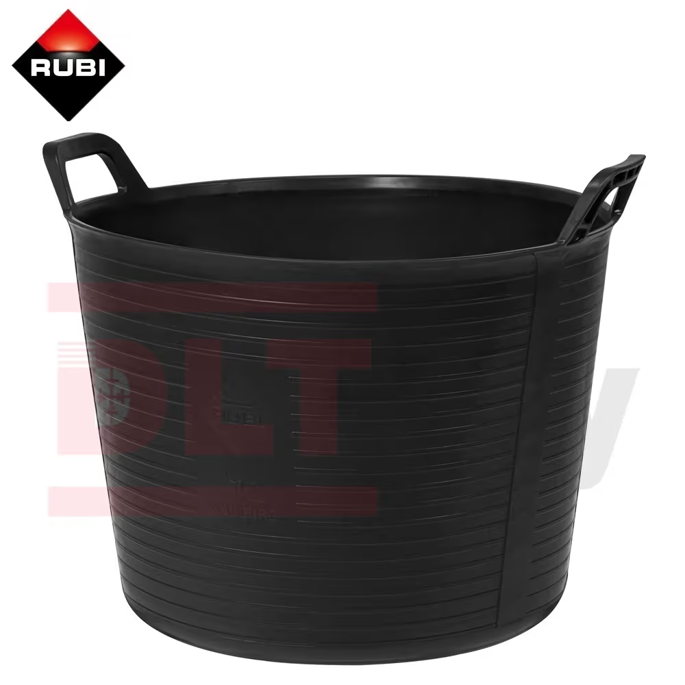 88773 Ведро строительное гибкое RUBI (черное), 40л, высота 33см, верхний ? 44см