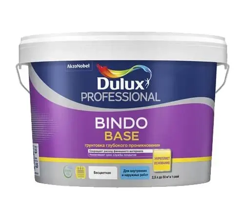 Грунтовка Dulux  глубокого проникновения Dulux Professional Bindo Base 9 л