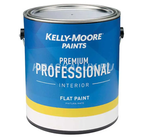 Краска профессиональная интерьерная KELLY-MOORE Premium Prof (цвет: white base, flat), банка 0,946л