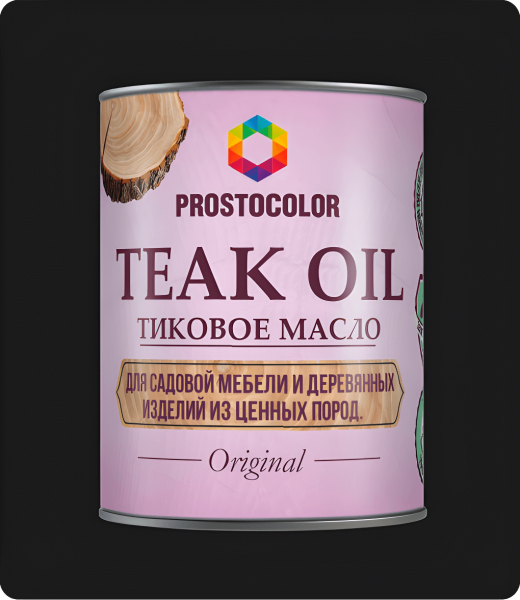 Масло Тиковое Teak Oil Prostocolor, бесцветный 0.75